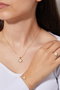Heliophilia Silver Conjunto de Collar, Pulsera y Anillo Dorado CSET9838